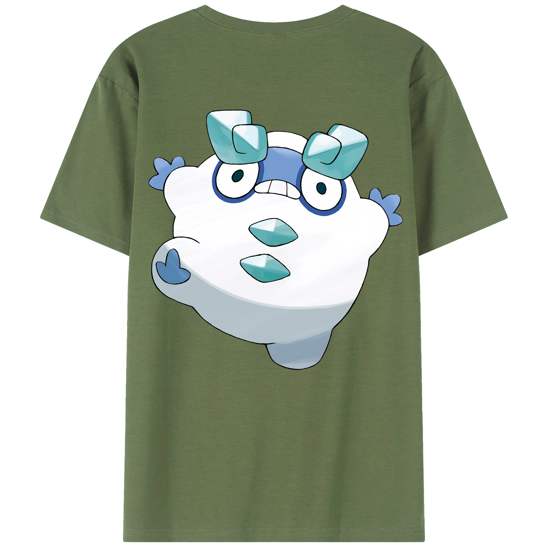 （画像用） ポケットモンスター Pokémon 綿100％ メンズ半袖Tシャツ（バックプリント） 通気性